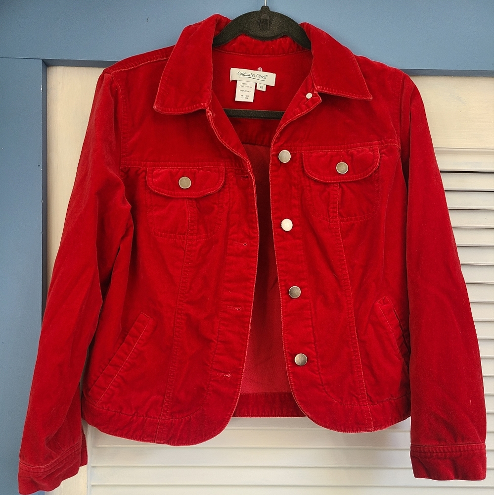 Like New Red Women’s Coldwater Creek Jacket - Picture 1 of 3